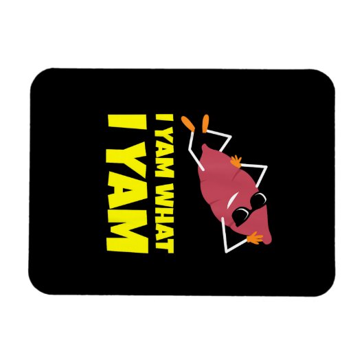 Ik Yam Wat Ik Yam Zoete Aardappel Thanksgiving Lui Magneet (Horizontaal)