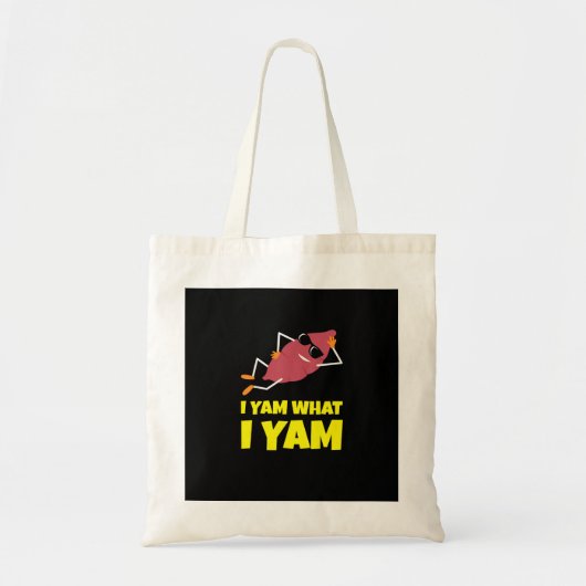 Ik Yam Wat Ik Yam Zoete Aardappel Thanksgiving Lui Tote Bag (Voorkant)