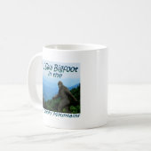 Ik zag Bigfoot... grote roky Mtns Coffee Mok (Voorkant links)