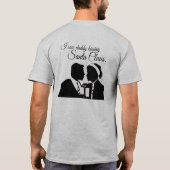 IK ZAG DADDY KISSING SANTA CLAUS -.png T-shirt (Achterkant)