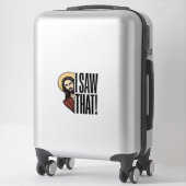 Ik zag dat grappige religieuze gluur Grafisch ontw Sticker (Koffer)