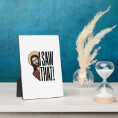 Ik zag dat grappige religieuze gluurder grafisch o fotoplaat (Zijkant)
