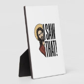 Ik zag dat grappige religieuze gluurder grafisch o fotoplaat (Zijkant)