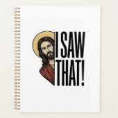 Ik zag dat grappige religieuze gluurder grafisch o planner (Voorkant)