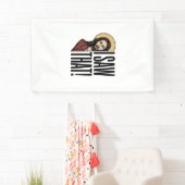 Ik zag dat grappige religieuze gluurder grafisch o spandoek (Insitu)