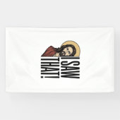 Ik zag dat grappige religieuze gluurder grafisch o spandoek (Horizontaal)