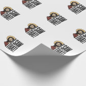Ik zag dat grappige religieuze loer grafisch ontwe cadeaupapier (Hoek)