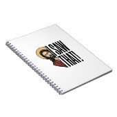 Ik zag dat grappige religieuze loer grafisch ontwe notitieboek (Rechterzijde)