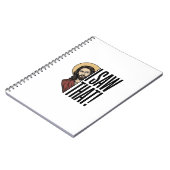 Ik zag dat grappige religieuze loer grafisch ontwe notitieboek (Linkerzijde)