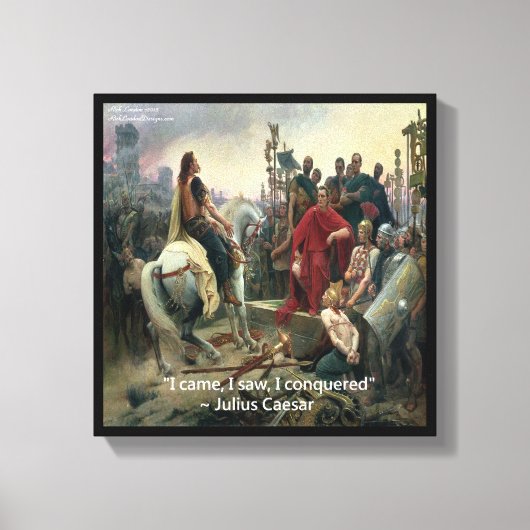 Ik zag dat ik Caesar Canvas had overgenomen Afdruk (Voorkant)