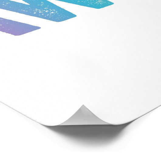 Ik zag dat ik het Awkward Funny Autism Gift maakte Poster (Hoek)