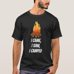 Ik zag dat ik kampte met kampvuur t-shirt
