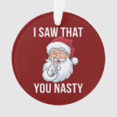 Ik zag dat je een akelige grappige kerst hebt ornament (voorkant)