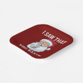 Ik zag dat je een akelige grappige kerst hebt papieren bordje (Gebogen)