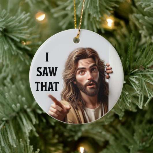 Ik zag dat - Jesus Christmas Holiday Ornament (Boom)