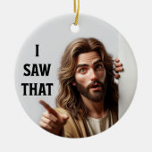 Ik zag dat - Jesus Christmas Holiday Ornament (Voorkant)