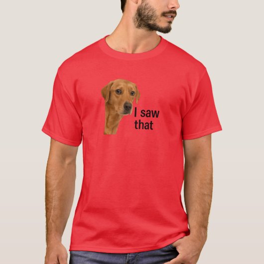 Ik zag dat - Jesus Meme Dog T-shirt (Voorkant)