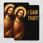 Ik zag dat Jezus grappig is Christelijke quote Kaart (Voorkant / Achterkant)