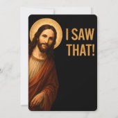 Ik zag dat Jezus grappig is Christelijke quote Kaart (Achterkant)