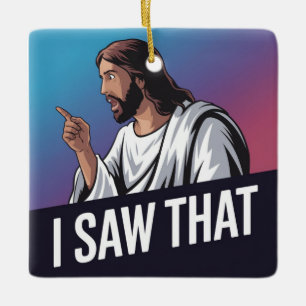 Ik zag dat Jezus Keramisch Ornament