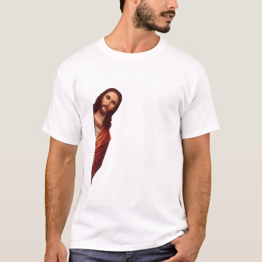 Ik zag dat, Jezus kijkend, ik zag dat Jezus mij T-shirt (Voorkant)