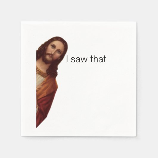 Ik zag dat, Jezus Kunst, Ik zag dat Jezus  Servet (Voorkant)