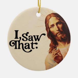 Ik Zag Dat, Jezus Kunst, Ik Zag Die Jezus Keramisch Ornament