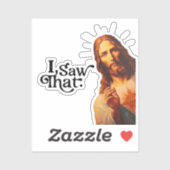 Ik Zag Dat, Jezus Kunst, Ik Zag Die Jezus Sticker (Vel)