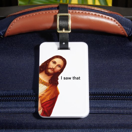 Ik zag dat Jezus Luggage Label reisde Bagagelabel (Voorkant Insitu 2)