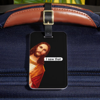 Ik zag dat Jezus Luggage Label reisde Bagagelabel