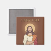 "Ik zag dat" Jezus magneet (Voorkant / Achterkant)