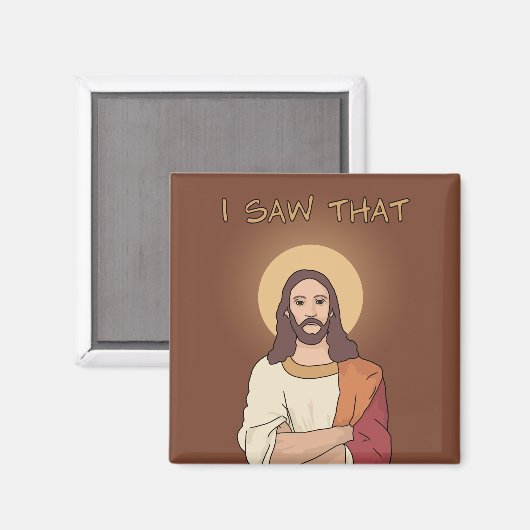"Ik zag dat" Jezus magneet (Voorkant / Achterkant)