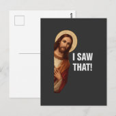 Ik zag dat Jezus Meme Briefkaart (Voorkant / Achterkant)