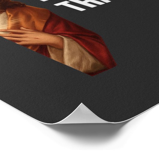 Ik zag dat Jezus Meme Poster (Hoek)