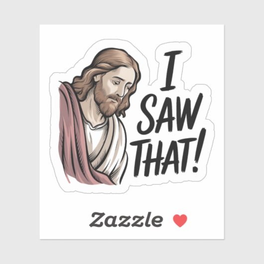 Ik zag dat Jezus Vinyl Sticker (Vel)