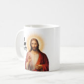 Ik zag dat, Jezus zag dat - Grappige Jezus Meme Koffiemok (Voorkant links)