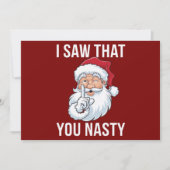 Ik zag dat jij een gemeenschappelijke grappige Ker Feestdagenkaart (Voorkant)