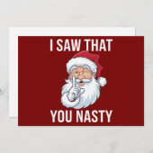 Ik zag dat jij een gemeenschappelijke grappige Ker Feestdagenkaart (Voorkant / Achterkant)