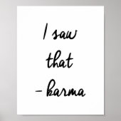 Ik zag dat...Karma Poster (Voorkant)