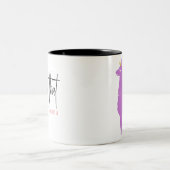 Ik zag dat karma tweekleurige koffiemok (Center)