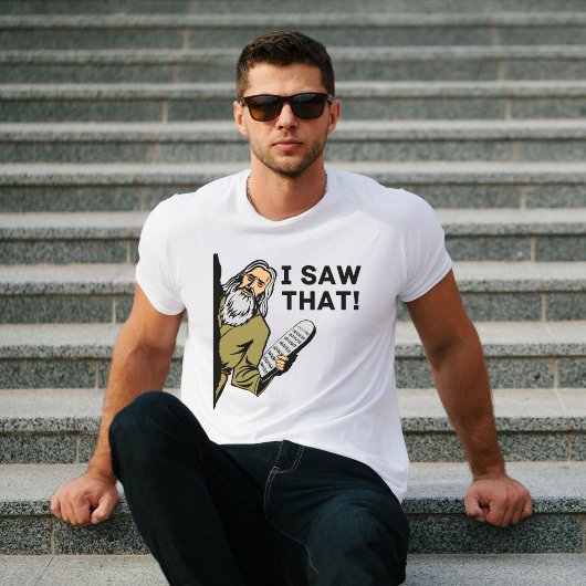 Ik zag dat - Moses Meme, Joodse Humor T-shirt