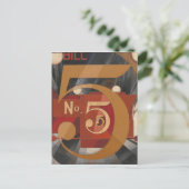 Ik zag de afbeelding 5 in Gold Briefkaart (Staand voorkant)