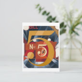 Ik zag de afbeelding 5 in Gold | Charles Demuth | Briefkaart (Staand voorkant)