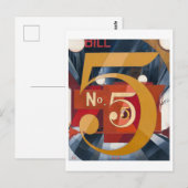 Ik zag de afbeelding 5 in Gold | Charles Demuth | Briefkaart (Voorkant / Achterkant)