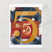 Ik zag de afbeelding 5 in Gold | Charles Demuth | Briefkaart (Voorkant)