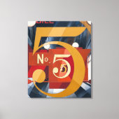 Ik zag de afbeelding 5 in Gold | Charles Demuth | Canvas Afdruk (Voorkant)