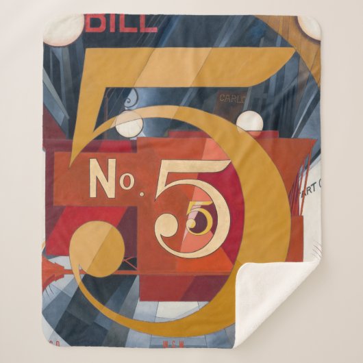 Ik zag de afbeelding 5 in Gold | Charles Demuth | Sherpa Deken (Voorkant)