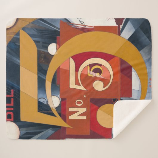 Ik zag de afbeelding 5 in Gold | Charles Demuth | Sherpa Deken (Voorkant (horizontaal))