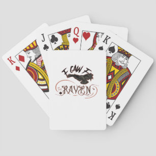 Ik Zag De Raven Gotische Kunst Horror Klassieker R Pokerkaarten