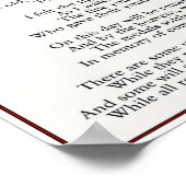 Ik zag de soldaten marcheren 16 x 11 inch poster (Hoek)